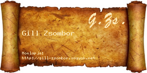 Gill Zsombor névjegykártya